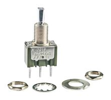 NKK SWITCHES M2018TNW03-EG Rocker Switch, Miniature, (On)-Off-(On), SPDT, Non Illuminated, Panel, Flange, Blue, M Series