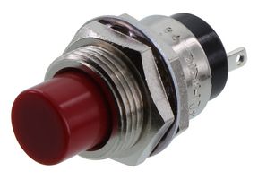 NKK SWITCHES SB4011NOHC Pushbutton Switch, SB40 Series, 12.5 mm, SPST-NO, Off-(On), Plunger for Cap, Red
