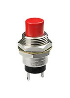 NKK SWITCHES SB4011NOHG-2C Pushbutton Switch, Sealed, SB40 Series, 12.5 mm, SPST-NO, Off-(On), Round, Red