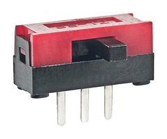 NKK SWITCHES SS12SBH2 Slide Switch, Ultra Miniature, SPDT, On-None-On, Through Hole, SS Series, 100 mA