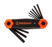 CRESCENT CHKFSAE9 FOLDING HEX KEY SAE 9PC - CRESCENT ROHS COMPLIANT: NA