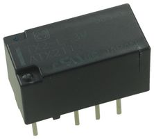 PANASONIC TX2-L-3V Signal Relay, 3 VDC, DPDT, 2 A, TX Series, Through Hole, Latching Single Coil