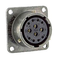 AMPHENOL INDUSTRIAL PT02E-14-15S Circular Connector, PT Series, MIL-DTL-26482 Series I, Box Mount Receptacle, 15 Contacts