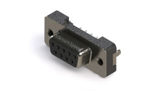 EDAC 628-009-220-016 D Sub Connector, Standard, Receptacle, 628 Series, 9 Contacts, DE, Solder