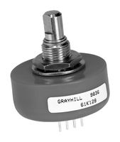 GRAYHILL 61K128-050 Rotary Encoder, Optical, Incremental, 128 CPR, 0 Detents, Vertical, Without Push Switch
