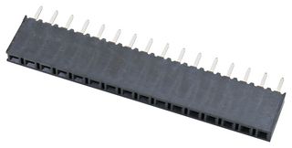 SAMTEC BCS-116-L-S-TE PCB Receptacle, Board-to-Board, 2.54 mm, 1 Rows, 16 Contacts, Through Hole Mount, BCS Series