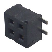 SAMTEC CLP-102-02-F-D PCB Receptacle, Board-to-Board, 1.27 mm, 2 Rows, 4 Contacts, Surface Mount