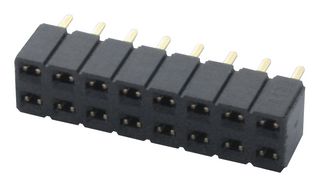 SAMTEC SLW-107-01-G-D Receptáculo PCB, Tarjeta-a-Tarjeta, 2.54 mm, 2 Líneas, 14 Contactos, Receptacle Female Contact