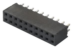 SAMTEC SQT-110-01-L-D Receptáculo PCB, Tarjeta-a-Tarjeta, Cable-a-Tarjeta, 2 mm, 2 Líneas, 20 Contactos, Through Hole