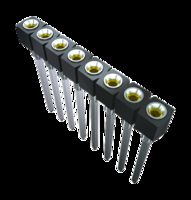 SAMTEC SS-102-TT-2 PCB Receptacle, Board-to-Board, 2.54 mm, 1 Rows, 2 Contacts, Through Hole Straight, SS Series