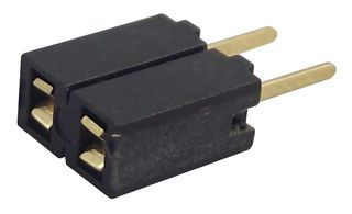 SAMTEC SSA-102-S-G PCB Receptacle, Board-to-Board, 2.54 mm, 1 Rows, 2 Contacts, Through Hole Mount