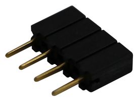 SAMTEC SSA-104-S-G PCB Receptacle, Board-to-Board, 2.54 mm, 1 Rows, 4 Contacts, Through Hole Mount