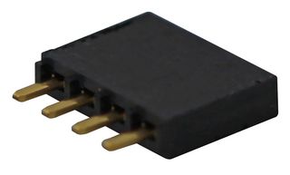 SAMTEC SSW-104-01-G-S PCB Receptacle, Board-to-Board, 2.54 mm, 1 Rows, 4 Contacts, Through Hole Mount