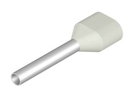 WEIDMULLER 9202820000 Wire Ferrule, Twin Wire, 18 AWG, 0.75 mm², 12 mm, White