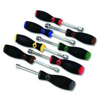 PERFORMANCE TOOLS W30900 Driver Set, Nut, SAE, 3/16" - 1/2", 8 Piece
