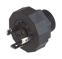 HIRSCHMANN GSP 211 Rectangular Power Connector, 2 Contacts, GDM Series, Panel Mount, Solder, Plug