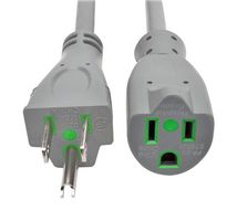 EATON TRIPP LITE P024-006-GY-HG Mains Power Cord, NEMA 5-15P to NEMA 5-15R, 1.8 m, 15 A, 125 VAC, Gray