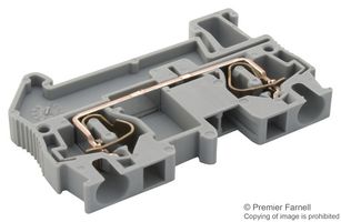 281-901 WAGO, DIN Rail Mount Terminal Block, 2 Positions, 28 AWG