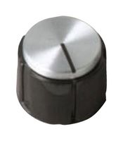 CARLING TECHNOLOGIES MS2-B-34-615-2-1CB-A-0NC Knob, Round Shaft, 6.35 mm, Phenolic, Round with Top Indicator Line, 19.81 mm, 1202 Series