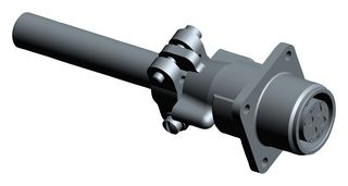 ITT CANNON MS3100F14S-2S Circular Connector, MIL-DTL-5015 Series, MS3100 Series, Wall Mount Receptacle, 4 Contacts