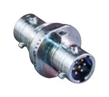 GLENAIR 803-010-07M6-7SPN Connector Adapter, Bulkhead FT Jam Nut, Socket-Pin, Circular Military, 7 Positions, Receptacle