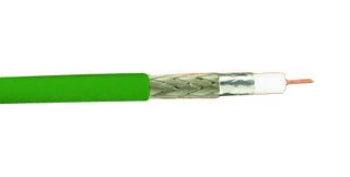 ALPHA WIRE 9851 GR005 Coaxial Cable, FEP, 30AWG, 30.5m, Green