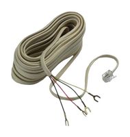 MULTICOMP PRO MP014803 Cable Telefónico, RJ12 Macho a 4x Terminales Espada, 7ft Largo, Gris