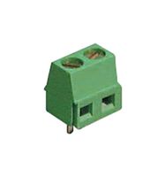 ALTECH MV-152 Bloque de Terminal de Cable-A-Tarjeta, 5 mm, 2 Posiciones, 30 AWG, 16 AWG, 1.5 mm², Tornillo