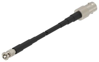 TE CONNECTIVITY 2483216-2 RF / Coaxial Cable Assembly, 12 ", 305 mm, NFC55a NF, BNC Jack, HD BNC Plug, 75 ohm