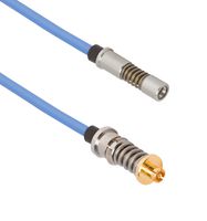 AMPHENOL SV MICROWAVE 7032-10044 RF / Coaxial Cable Assembly, 12 ", 304.8 mm, 0.047" Flexible, SMPM Jack, SMPM Socket, 50 ohm