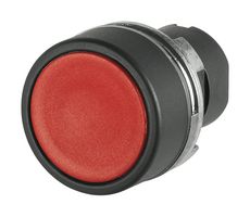 EAO 46-2131.1120.000 ACTUATOR, 22.3 MM, 29 MM, FLUSH, NON ILLUMINATED, RED, PLASTIC, OPAQUE, ROUND, BLACK, PLASTIC, MOMENTARY, IP65, IK03