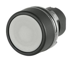 EAO 46-2131.1180.000 ACTUATOR, 22.3 MM, 29 MM, FLUSH, NON ILLUMINATED, GREY, PLASTIC, OPAQUE, ROUND, BLACK, PLASTIC, MOMENTARY, IP65, IK03