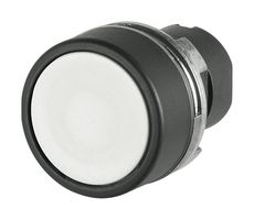 EAO 46-2131.1190.000 ACTUATOR, 22.3 MM, 29 MM, FLUSH, NON ILLUMINATED, WHITE, PLASTIC, OPAQUE, ROUND, BLACK, PLASTIC, MOMENTARY, IP65, IK03