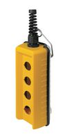 EAO 46-458.1418 Control Station Enclosure, Panel Mount, IP65/IP66, 282mm H, Yellow, Plastic, 4 Holes, 22 mm, Yellow