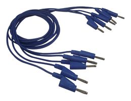 ROHDE & SCHWARZ HZ10B Test Lead Set, Banana Plug Stackable, Banana Plug Stackable, Blue, 1 m