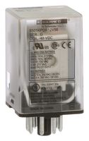 SCHNEIDER ELECTRIC 8501KPDR12V56 Power Relay, Tubular Pin, DPDT-2NO / 2NC, 48 VDC, 10 A, 8501K Series, Socket, Non Latching
