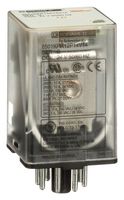SCHNEIDER ELECTRIC 8501KPR12P14V14 Relevador de Potencia, Pin Tubular, DPDT-2NO / 2NC, 24 VAC, 10 A, 8501K Series, Hembra