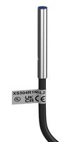 TELEMECANIQUE SENSORS XS504R1NAL2 Inductive Proximity Sensor, 0.8 mm, 3-Wire, NPN/NO, Cylindrical, Cable, IP67, 12 to 24 VDC