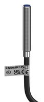 TELEMECANIQUE SENSORS XS505R1PAL2 Inductive Proximity Sensor, 0.8 mm, 3-Wire, PNP/NO, Cylindrical M5 Thread, Cable, IP67, 12 to 24 VDC