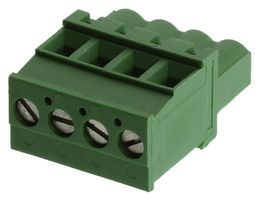 BUCHANAN - TE CONNECTIVITY 284041-4 Pluggable Terminal Block, 5.08 mm, 4 Positions, 3 mm², Screw