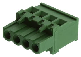 BUCHANAN - TE CONNECTIVITY 284047-4 Pluggable Terminal Block, 5.08 mm, 4 Positions, 3 mm², Screw