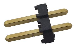 SAMTEC TLW-102-05-G-S Pin Header, Board-to-Board, 2.54 mm, 1 Rows, 2 Contacts, Through Hole, TLW Series