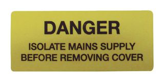 MULTICOMP PRO 7827617 Label, Self Adhesive, 25 mm, 57 mm, Vinyl, Danger
