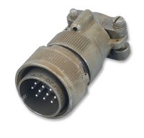 ITT CANNON MS3106F10SL-4P Circular Connector, MIL-DTL-5015 Series, MS3106 Series, Straight Plug, 2 Contacts, Solder Pin