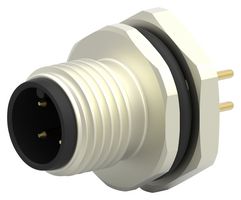 TE CONNECTIVITY T4142012041-000 Conector para Sensor, M12, Male, 4 Contactos, PCB Macho, Montaje en Panel Recto