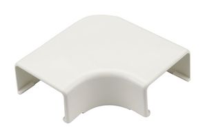 HELLERMANNTYTON TSR3FW-25-1 Cople Unión para Canaleta, Cubierta de Codo, PVC (Polyvinylchloride), White, 85.29 mm, 85.29 mm