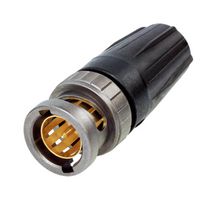 NEUTRIK NBNC75BDD6X-D Conector Coaxial / RF, UHD BNC Coaxial, Macho Recto, Crimpado, 75 ohm