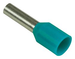 PANDUIT FSD74-8-D Wire Ferrule, DIN End, Single Wire, 24 AWG, 0.34 mm², 8 mm, Turquoise, FSD Series