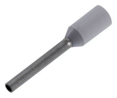 PANDUIT FSD75-10-D Wire Ferrule, DIN End, Single Wire, 22 AWG, 0.5 mm², 10 mm, White, FSD Series