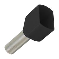 PANDUIT FTD78-12-D Férula, Doble Cable, 16 AWG, 1.5 mm², 12 mm, Negro, Serie Pan-Term